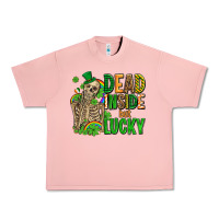 Salmon dead inside but lucky  with skeleton Urban Heavy Tee - AdoDesignShop