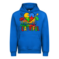 Cobalt different is beautiful autism Urban Hoodie - OliviaCreatesArt