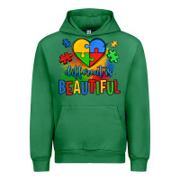 Emerald different is beautiful autism Urban Hoodie - OliviaCreatesArt