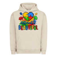 Pigment French Oak different is beautiful autism Urban Hoodie - OliviaCreatesArt