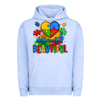 Pigment Grape Ice different is beautiful autism Urban Hoodie - OliviaCreatesArt