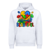 White different is beautiful autism Urban Hoodie - OliviaCreatesArt