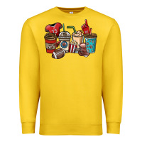 Lemon Football coffee cups Premium Sweatshirt - NancyCooperArtShop
