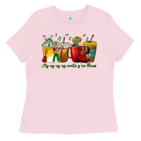 Bubblegum Pink Ay Ay  Ay Ay Canta y No Llores Coffee Cups Ladies Tee - texasbilliewilder