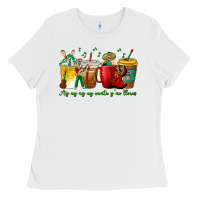White Ay Ay  Ay Ay Canta y No Llores Coffee Cups Ladies Tee - texasbilliewilder