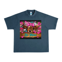 Midnight Navy be mine valentine's day cow Urban Heavy Tee - Jasminsmagicworld