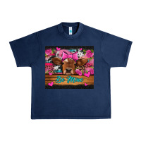 Navy be mine valentine's day cow Urban Heavy Tee - Jasminsmagicworld