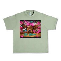 Oil Green be mine valentine's day cow Urban Heavy Tee - Jasminsmagicworld