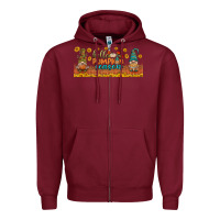 Burgundy hello pumpkin season libbey glass Zipper Hoodie - BundleAndBundleShop