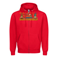 Red hello pumpkin season libbey glass Zipper Hoodie - BundleAndBundleShop
