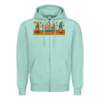 Seafoam hello pumpkin season libbey glass Zipper Hoodie - BundleAndBundleShop