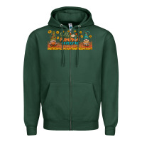 Sports Green hello pumpkin season libbey glass Zipper Hoodie - BundleAndBundleShop