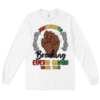 White every chain since 1865 juneteenth Long Sleeve Tee - MaliasSmallBusiness
