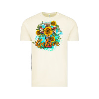 Vintage Arctic western belive sunflowers cross Vintage Tee - BarkalooDesign