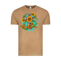 Vintage Camel western belive sunflowers cross Vintage Tee - BarkalooDesign