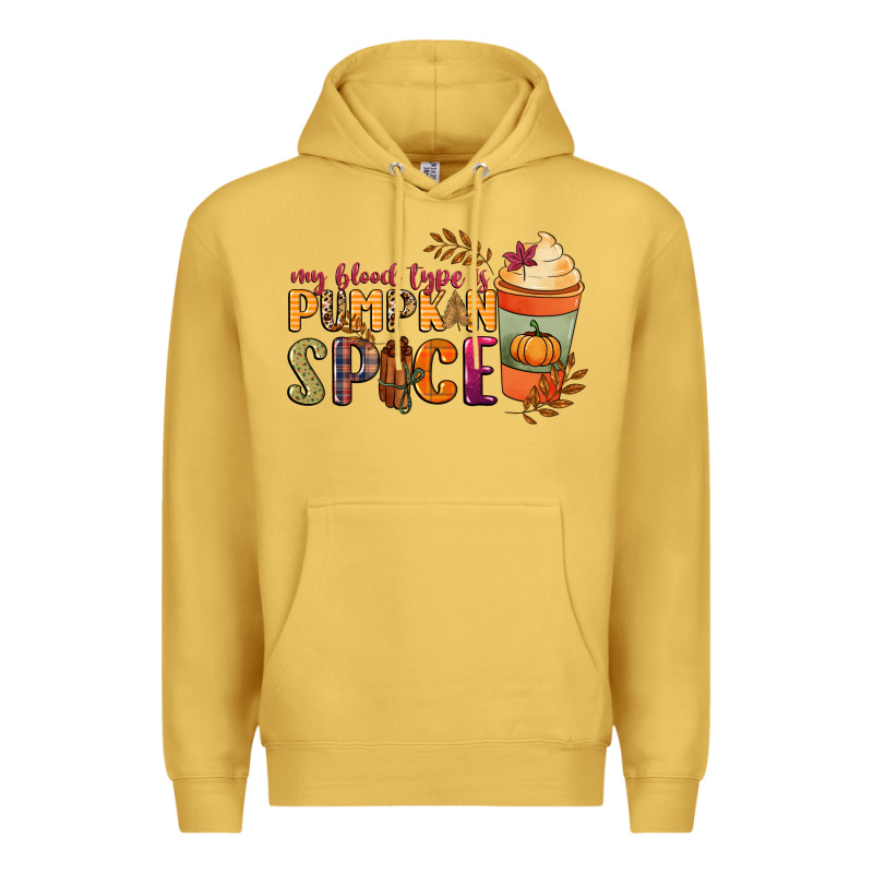 My Blood Type Is Pumpkin Spice Premium Hoodie by NancyCooperArtShop | Teevron