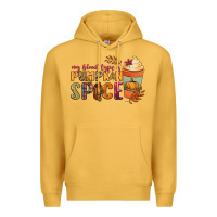 Mustard my blood type is pumpkin spice Premium Hoodie - NancyCooperArtShop