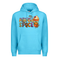 Ocean Blue my blood type is pumpkin spice Premium Hoodie - NancyCooperArtShop