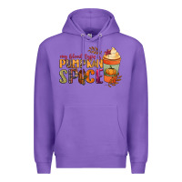 Purple my blood type is pumpkin spice Premium Hoodie - NancyCooperArtShop