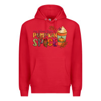 Red my blood type is pumpkin spice Premium Hoodie - NancyCooperArtShop
