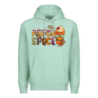 Seafoam my blood type is pumpkin spice Premium Hoodie - NancyCooperArtShop