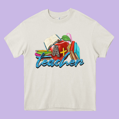 A  Teacher Heavy Core Tee Designed By Zillion Design Studio