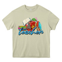 Mossy a  teacher Heavy Core Tee - Zillion Design Studio