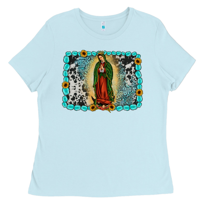 Gemstone Our Lady Of Guadalupe Ladies Tee by JahusDesignShop | Teevron