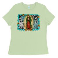 Matcha Gemstone our lady of Guadalupe Ladies Tee - JahusDesignShop