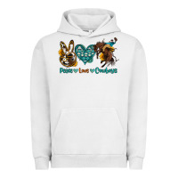 Pigment Lunar Rock peace love cowboys Urban Hoodie - OliviaCreatesArt