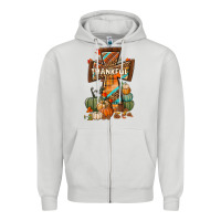 Dove Grey thankful fall cross Zipper Hoodie - BundleAndBundleShop