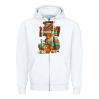 White thankful fall cross Zipper Hoodie - BundleAndBundleShop