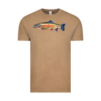 Vintage Coffee Rainbow Trout Vintage Tee - LillyAllenDesigns