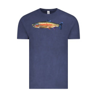 Vintage Denim Rainbow Trout Vintage Tee - LillyAllenDesigns