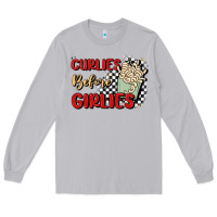 Moon Dust curlies before girlies Long Sleeve Tee - MaliasSmallBusiness
