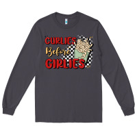 Smoke curlies before girlies Long Sleeve Tee - MaliasSmallBusiness