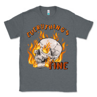 Charcoal Heather everything's fine Classic Tee - MaliasSmallBusiness