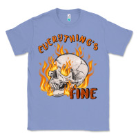 Colony Blue everything's fine Classic Tee - MaliasSmallBusiness