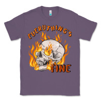 Lavender everything's fine Classic Tee - MaliasSmallBusiness