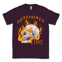 Plum everything's fine Classic Tee - MaliasSmallBusiness
