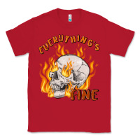 Red everything's fine Classic Tee - MaliasSmallBusiness