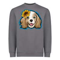 Storm cocker spaniel sunflower Heavyweight Sweatshirt - Jasminsmagicworld