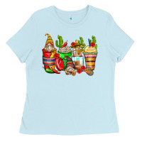 Baby Blue mexican gnomes coffee cups Ladies Tee - Zillion Design Studio