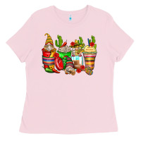 Bubblegum Pink mexican gnomes coffee cups Ladies Tee - Zillion Design Studio
