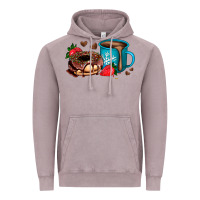 Vintage Zinc donut coffee strawberry Vintage Hoodie - AdoDesignShop