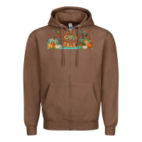 Chestnut just a girl who loves fall libbey glass Zipper Hoodie - BundleAndBundleShop