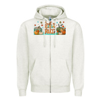 Oatmeal Heather just a girl who loves fall libbey glass Zipper Hoodie - BundleAndBundleShop