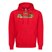 Red just a girl who loves fall libbey glass Zipper Hoodie - BundleAndBundleShop