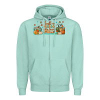 Seafoam just a girl who loves fall libbey glass Zipper Hoodie - BundleAndBundleShop