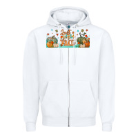White just a girl who loves fall libbey glass Zipper Hoodie - BundleAndBundleShop